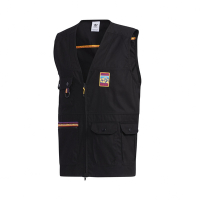 Adidas 工裝背心 ADIPLORE Vest 男款 黑 斜紋布 拉鍊 多口袋 愛迪達 GP1112