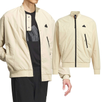 Adidas TH BOM WV JKT 男款 米黃色 運動 休閒 穿搭 飛行外套 夾克 外套 IP4959