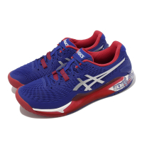 Asics 網球鞋 Gel-Resolution 9 Limited Edition 男鞋 藍 紅 倫敦系列 1041A443400