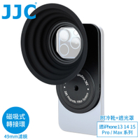 JJC磁吸式Magsafe蘋果Apple手機iPhone 16 15 14 13 Pro Max濾鏡轉接環&遮光罩&冷靴MFS-IP(含1/4"螺孔座)適攝錄影自拍片Vlog