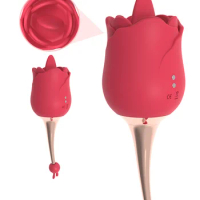 New Rose Toy AV Vibrator For Women Nipples Clitorals Stimulator Masturbators Toys Tongue Licker Adult Sex Toys For Girls