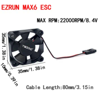 YSIDO 3510 35mm 8.4V@22000RPM Motor ESC Cooling Fan for TRAXXAS ARRMA BLX185 ESC RedCat Hobbywing EZRUN MAX6 ESC