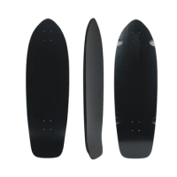 34*10inch skateboard deck Black 7 Layers professional cruiser longboard surfskate deck accessories skateboard supplies