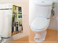 BO雜貨【YV2973】ikloo~台灣製馬桶側邊雜誌收納架 雜誌架 浴室收納架 浴室置物架