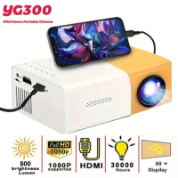 YG300 MINI Projector Portable Home Theater Smart TV Laser Beamer 3D Cinema LED Videoprojector for 4k