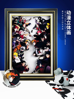 【支持客製】免運 開發票 火影忍者周邊全家福立體畫宇智波鼬盲盒生日禮物禮品火影手辦佐助 動漫掛畫