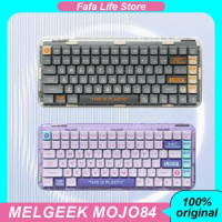 MelGeek Mojo84 Wireless Mechanical Keyboard Bluetooth Wired Wireless 3mode Hot plug 84 key RGB Game Office Keyboard PC Accessory
