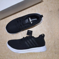 TOMKINS Devara - Hitam Putih Sepatu Sekolah Pria Wanita