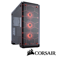 CORSAIR 570X RGB電腦機殼-紅