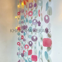 Korden Kerang Cheerful Javanese Tirai Kerang Simping Korden Pintu