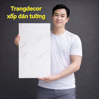 Combo 250 Tấm Xốp Dán Tường Vân Đá PVC Có Keo Sẵn Kích Thước 30x60cm,spatial wallpaper dingding dán 