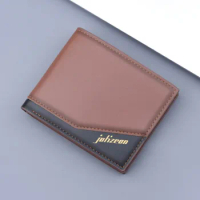 Fashion Mens Wallet Quality Credit Business Card Holder Slim Classic Coin Pocket Photo Holder Small Wallet PU Leather Male Purse