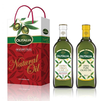 Olitalia 奧利塔 特級初榨橄欖油1000ml+PURE純橄欖油1000ml禮盒組