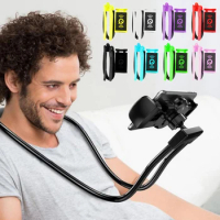 Flexible Mobile Phone Holder Hanging Neck Lazy Necklace Bracket Bed 360 Degree Phones Holder Stand For iPhone Xiaomi Samsung