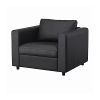 VIMLE 扶手椅, grann/bomstad 黑色, 101x98x83 公分