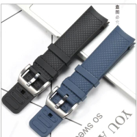 Watch Accessories 22mm Fluororubber Watchband For IWC Ocean Timepiece Strap 376705 356802 376710 Men Sports Waterproof Bracelet