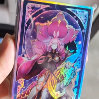 60PCS/PACK Yugioh OCG Cards Sleeve Yu-Gi-Oh! Figures Baronne de Fleur Girl Card Sleeves Color Flash Protector Case