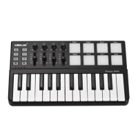 WORLDE Panda 25-Key USB MIDI Keyboard and Drum Pad MIDI Controller Keyboard Instrument MIDI Pad Controller Piano
