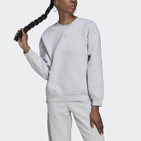 Adidas Sweater [HL9127] 女 長袖上衣 運動 休閒 抓毛絨 寬鬆 舒適 時尚 穿搭 國際版 灰白