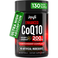 High Absorption CoQ10 200MG Co Q10 200mg 120 Softgels for Heart Health & Energy Production Enhanced 