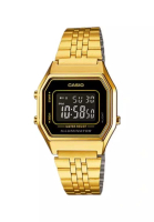 Casio Casio Women's Vintage LA680WGA-1BDF Digital Watch Gold Stainless Steel Band Watch for ladies