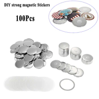 100pcs 58mm Badge Material for DIY Whiteboard Fridge Magnetic Refrigerators Decor Marker Sticker Badge Mini Mirror Bottle Opener