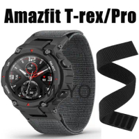 NEW Watchband for Amazfit T-Rex Pro T Rex Trex Strap Nylon Watch Band Hook&amp;Look Soft belt Bracelet