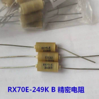 10pcs/RX70-E wire wound precision resistance 0.25W 1/4W 249K