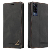 New Style Magnetic Wallet Flip Cover Case For VIVO Y91C Y53s Y72 Y52 5G Y17 Y15 Y12 Y11 Y1S Y90 IQOO Z3 Cover Anti-theft Leather