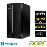 Acer 宏碁 Office2021組★i3 GT1030獨顯電腦(TC-1780/i3-13100/8G/256G SSD/GT1030/W11)