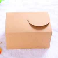 20pcs/lot Brown Kraft Paper Box White Gift Favor Box Black Candy Box DIY Soap Cookies Packaging Paper Boxes 15*10*8.5cm