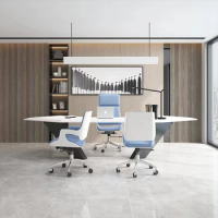 Modern simple and comfortable computer chair Ergonomic Office chair PU leather Boss chair rotary lift meeting chair