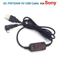 AC-PW10AM 5V USB Cable Adapter For Sony A77 A99 A100 A200 A290 A350 A380 A390 A450 A550 A700 A850 A900 Nex-VG10