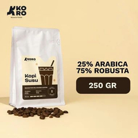 Biji Kopi Susu Blend Premium No. 8 - 25% Arabika 75% Robusta - Koro Roasters 250gr