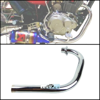 CG125/WY125機車排氣管前段復古改裝野狼排氣筒雙層含附件