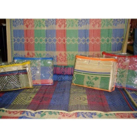 Tikar Lipat Plastik Merk Leiusure Mat Ukuran 3 x 4 Meter (Lis Merah)