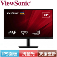 【現折$50 最高回饋3000點】 ViewSonic 優派 24型 Full HD VA2409-MH 無邊框螢幕