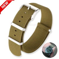 Nylon Watch Band Strap 18mm 22mm 20mm Solid Buckle Universal Strap for Seiko for Omega Bracelet for Samsung Galaxy Watch 6 5 4 3