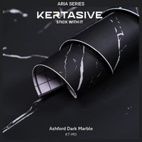 ASHFORD BLACK MARBLE (KT-M3) - KERTASIVE PVC INTERIOR FILM (122 cm)
