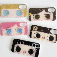 Ốp Điện Thoại Anime, Bộ Sưu Tập Cô Gái Mắt To, Tương Thích Với iPhone 17 ProMax / 16 / 15 / 14 / 13 