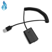 AC-PW20 NP-FW50 USB Spring Cable Adapter 5V 2A-4A For Sony NEX-F3 NEX-6 NEX-5T NEX-3N NEX5 NEXC3 NEX7 A3000 A3500 A5100 Cameras