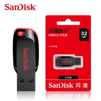 SanDisk CZ50 USB2.0 Pendrive 32GB 16GB 64GB USB Flash Drive Pen Drive U Disk Mini Flash Drive Cruzer Blade 100% Original