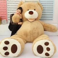[ Funny ] 200cm Huge big America bear Stuffed animal teddy bear cover plush soft doll pillow cover ( without stuff ) baby toys