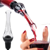 Wine Aerator Pourer Premium Aerating Pourer And Decanter Spout (black)c Drink Liquor Pourer With Box Wine Aerator Bar Accessory