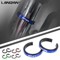 CNC Accessories 40-44mm Motorcycle Shock Absorber Auxiliary Adjustment Ring For Yamaha MT07 KYB 2024 2023 2022 Front Suspensions