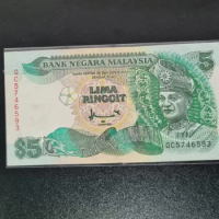 1986-1998 Malaysia 5 Ringgit Original Notes VF (Fuera De uso Ahora Collectibles)