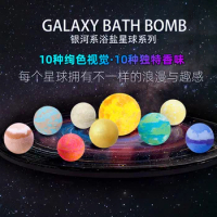 A Box of 10 Bath Salt Balls Essential Oil Bath Bomb Balls Bath Bomb Pack Gift Set Moisturizing Skin Foam Spa Bubble Bomb Aromas