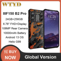 IIIF150 B2 Pro Rugged Phone 24GB(12+12)+256GB Night Vision 6.78'' FHD+Display Android 13 Helio G99 108MP Camera 4G NFC Smartphon