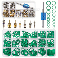 310-piece car air conditioning repair kit, 270-piece O-ring kit, 40-piece AC valve core set for R12