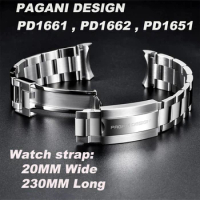 PAGANI DESIGN Original Stainless Steel Strap for PD1661 , PD1662 , PD1651 Watch 20MM Wide And 230MM Long 316L Stainless Steel